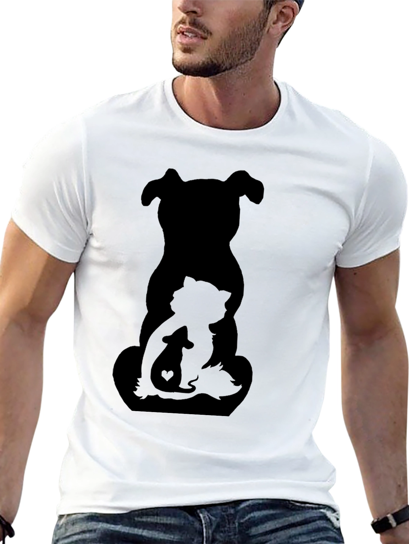 Dog Cat Mouse T-Shirt - Animal Lover Tee