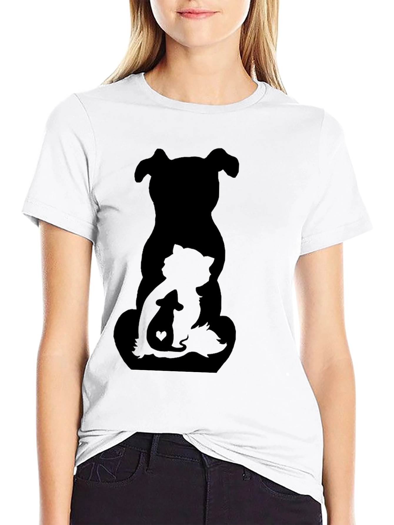 Dog Cat Mouse T-Shirt - Animal Lover Tee