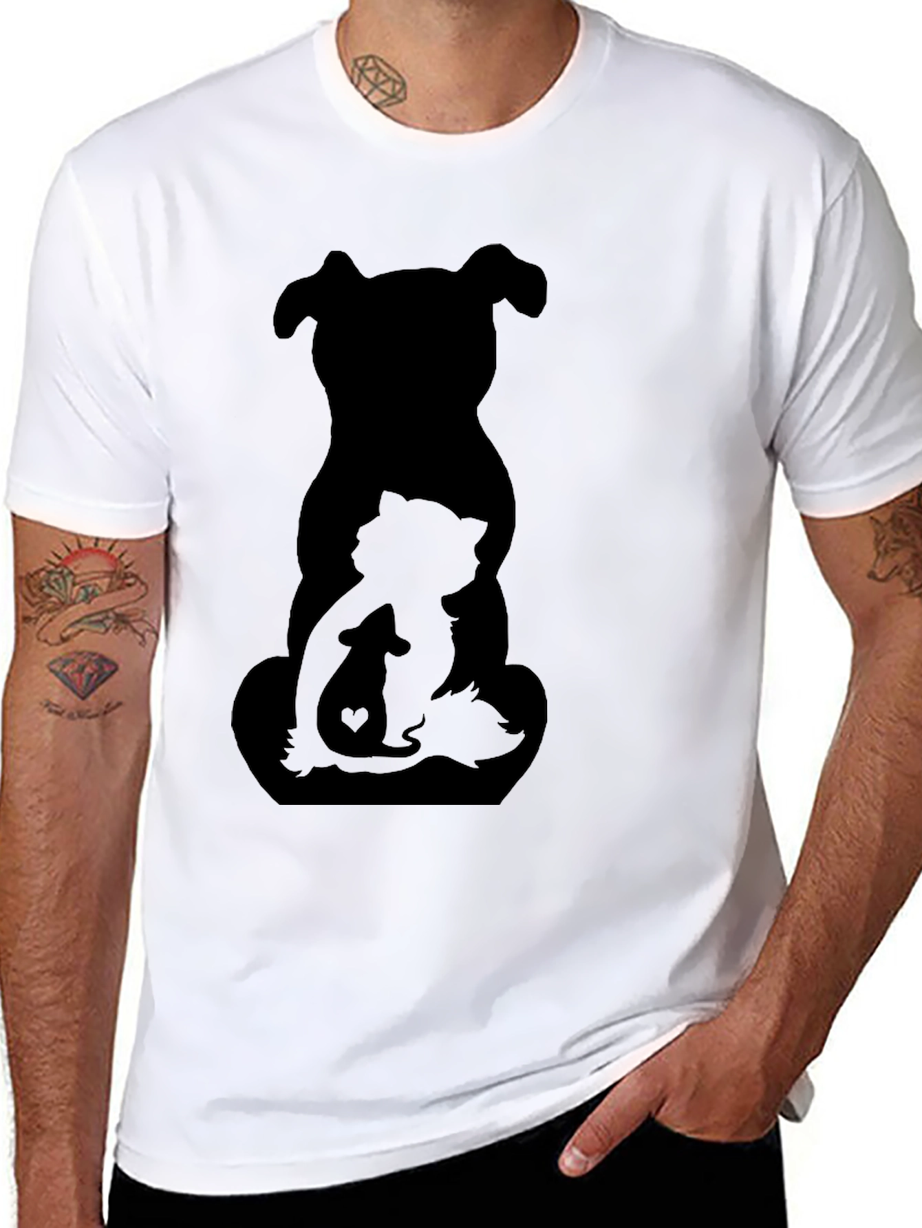 Dog Cat Mouse T-Shirt - Animal Lover Tee