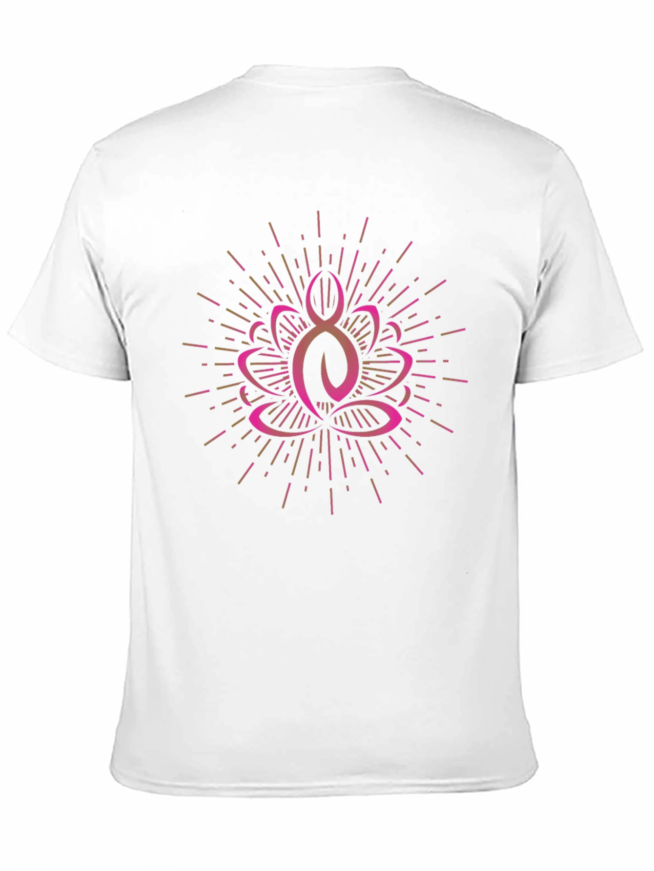 Yoga Lotus Graphic Tee - Black Cotton Blend