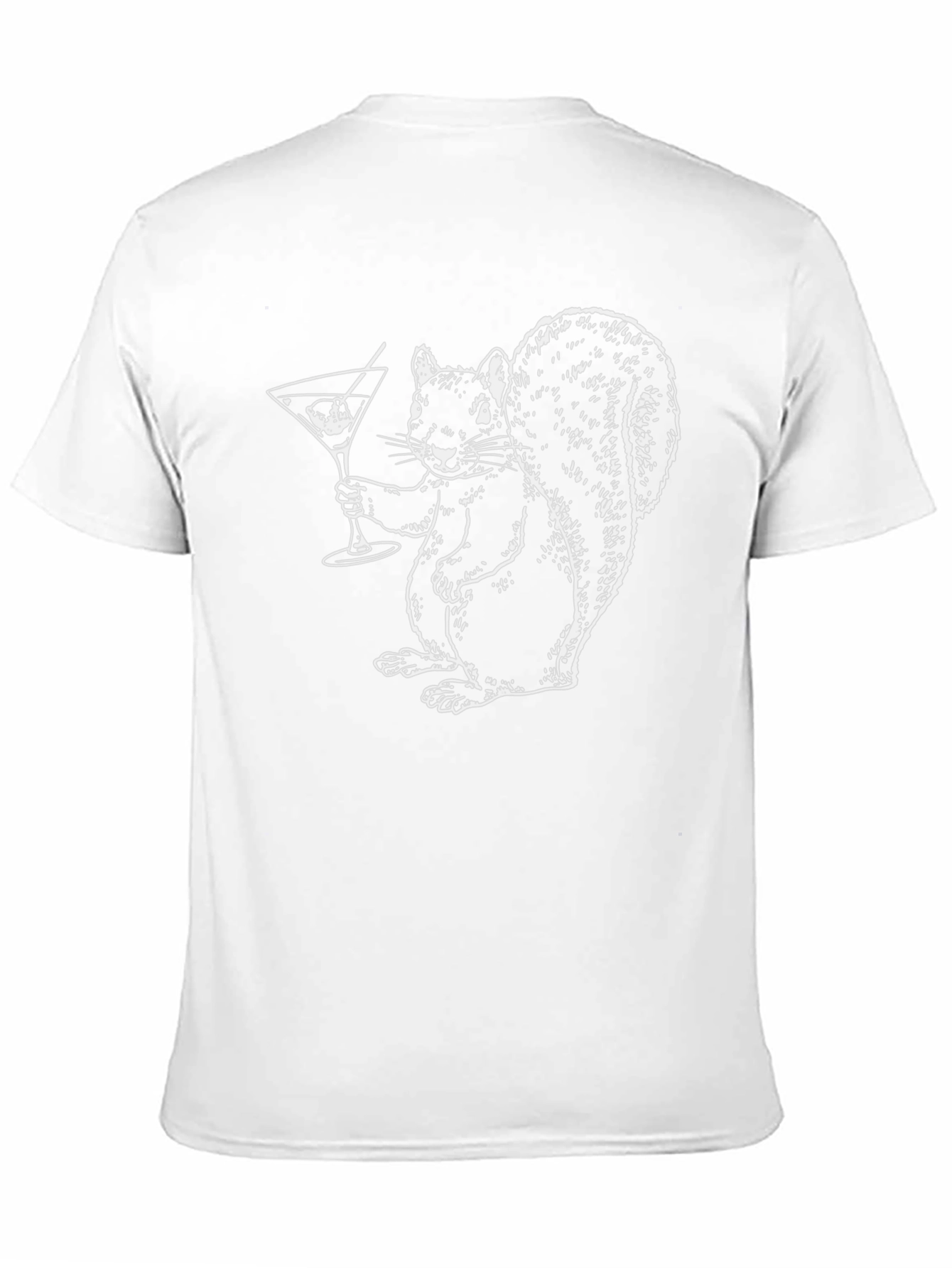 Squirrel Cocktail T-Shirt - Black