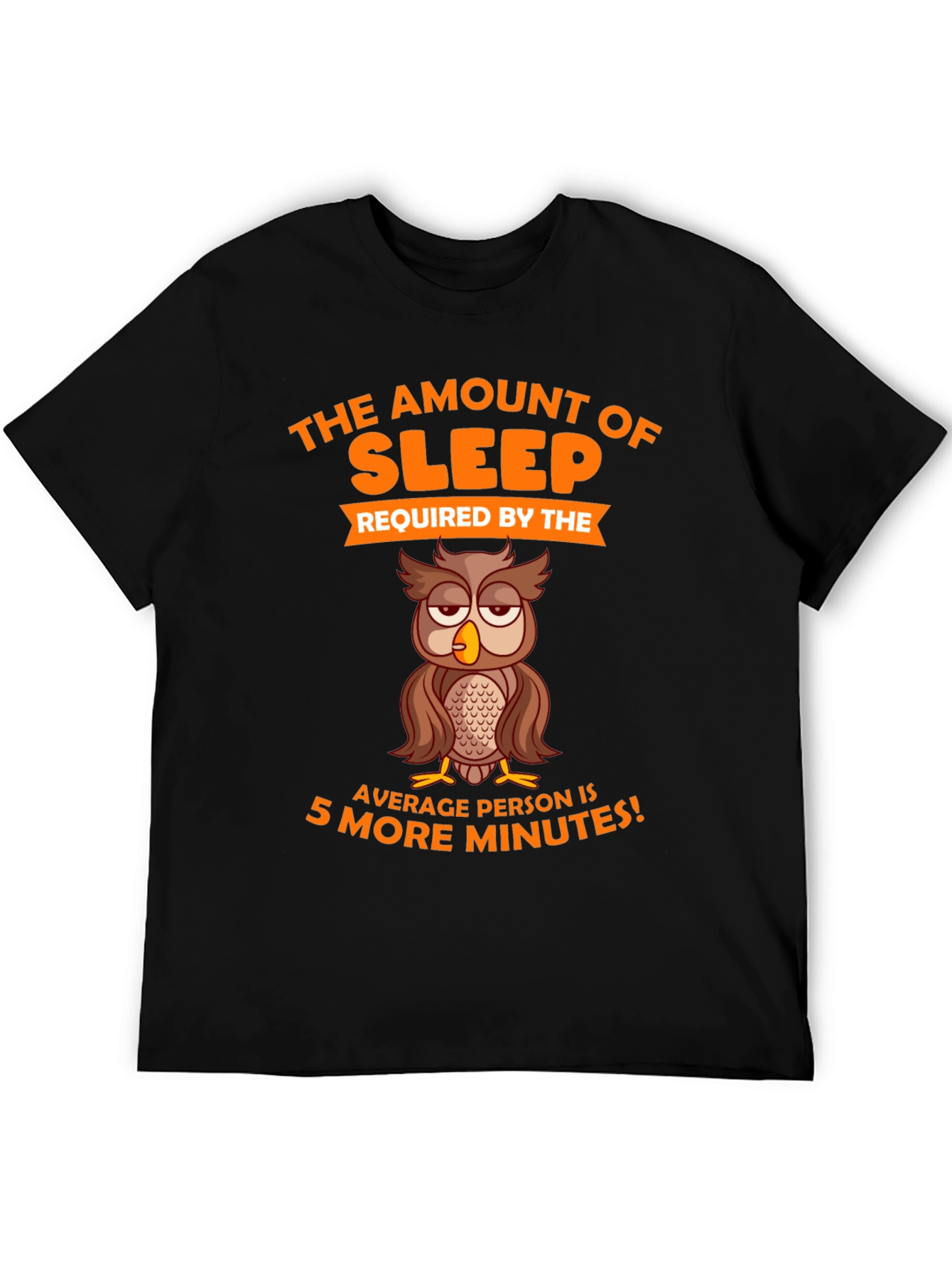 Funny Sleepy Owl Graphic T-Shirt