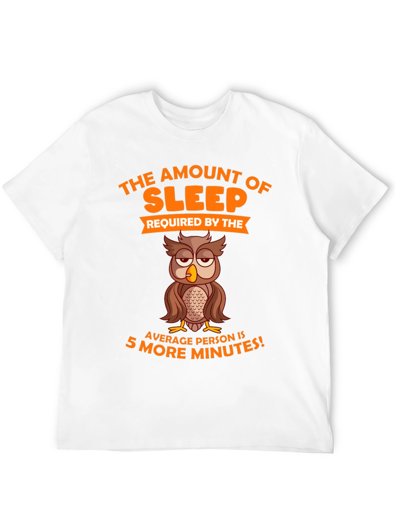Funny Sleepy Owl Graphic T-Shirt