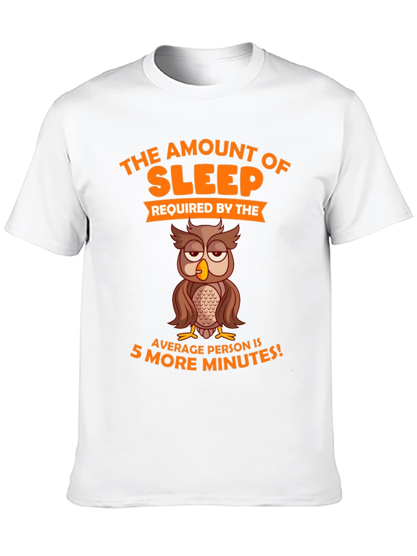 Funny Sleepy Owl Graphic T-Shirt