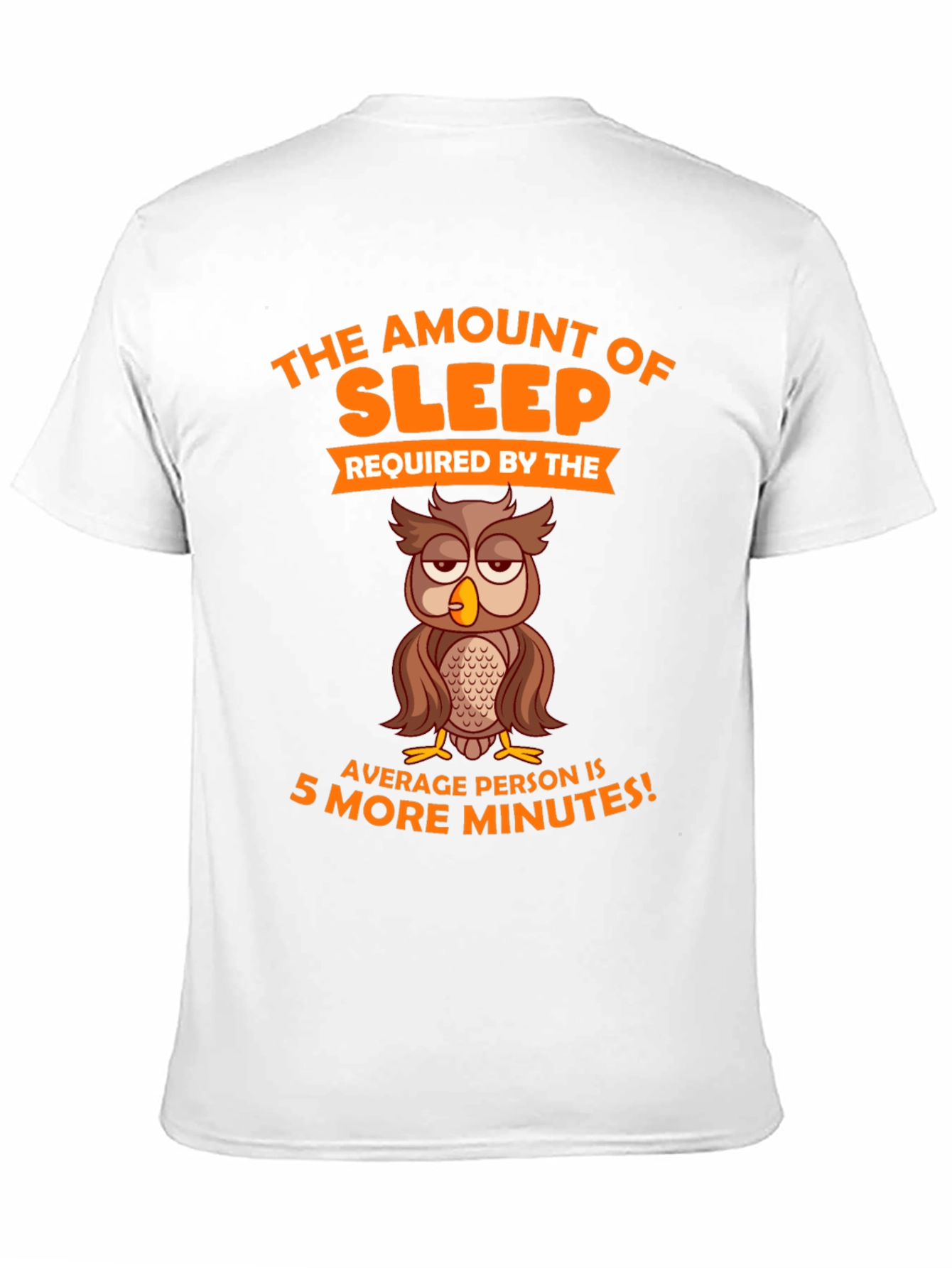 Funny Sleepy Owl Graphic T-Shirt