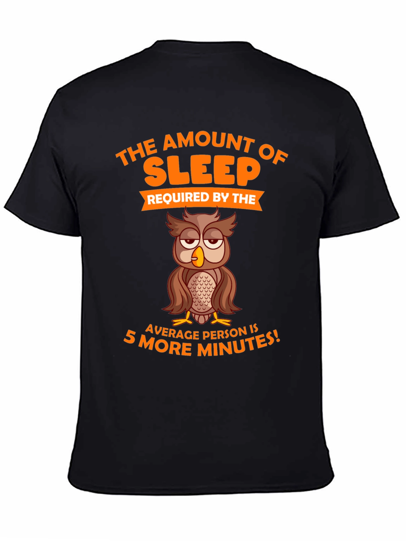 Funny Sleepy Owl Graphic T-Shirt