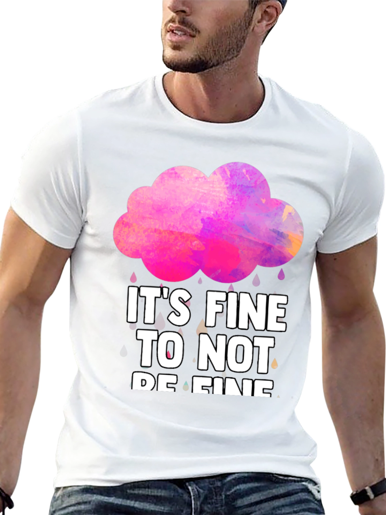 Its Fine To Not Be Fine Graphic Tee