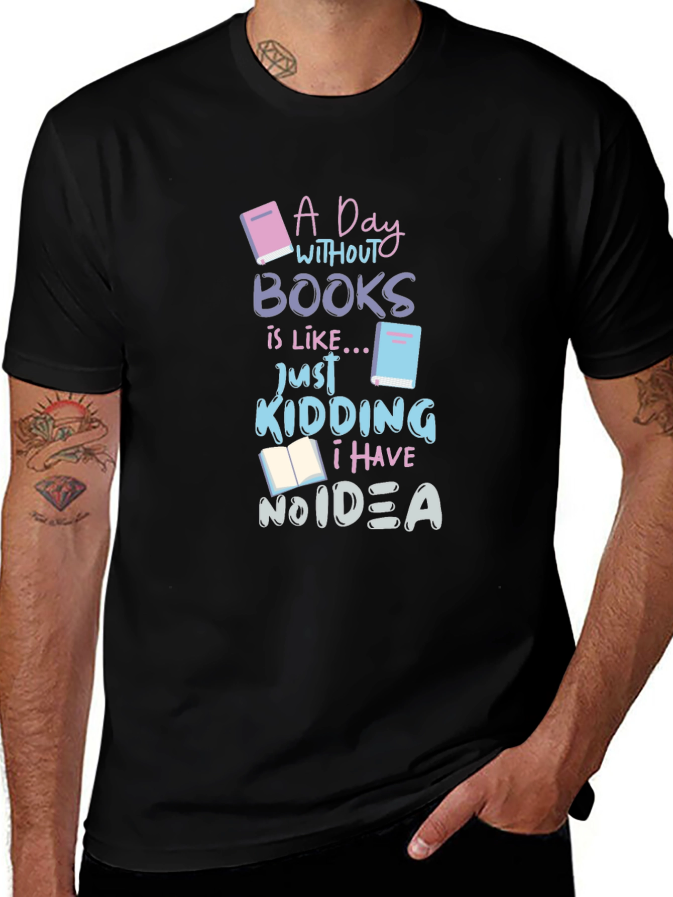 Book Lover T-Shirt - A Day Without Books