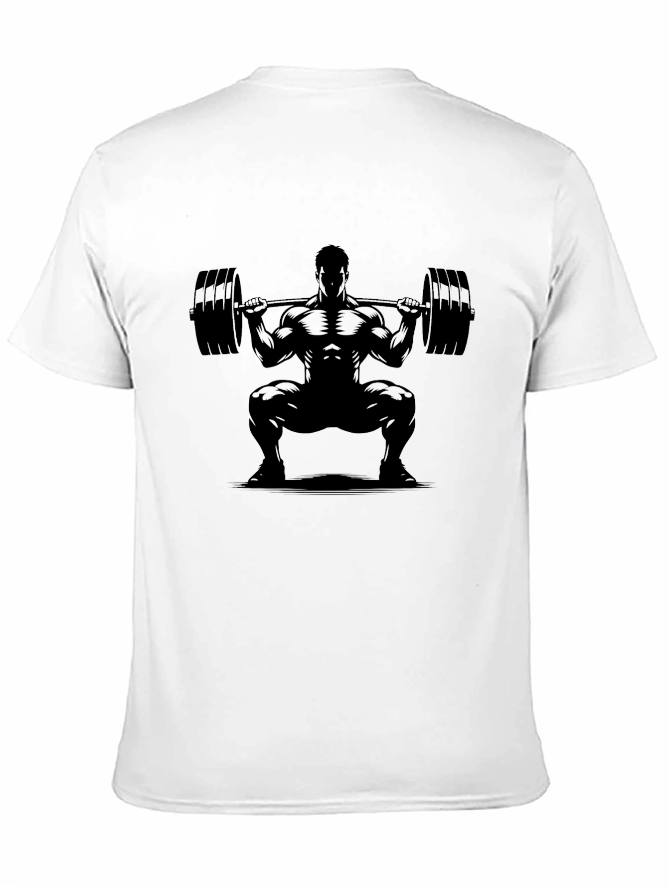 Weightlifting Squat Black T-Shirt