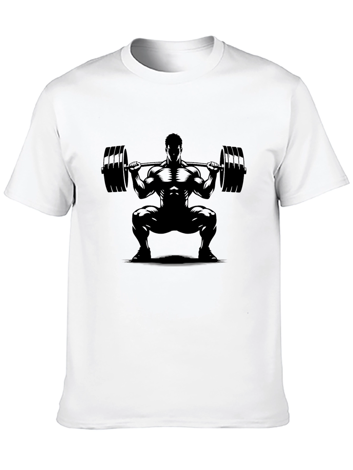 Weightlifting Squat Black T-Shirt