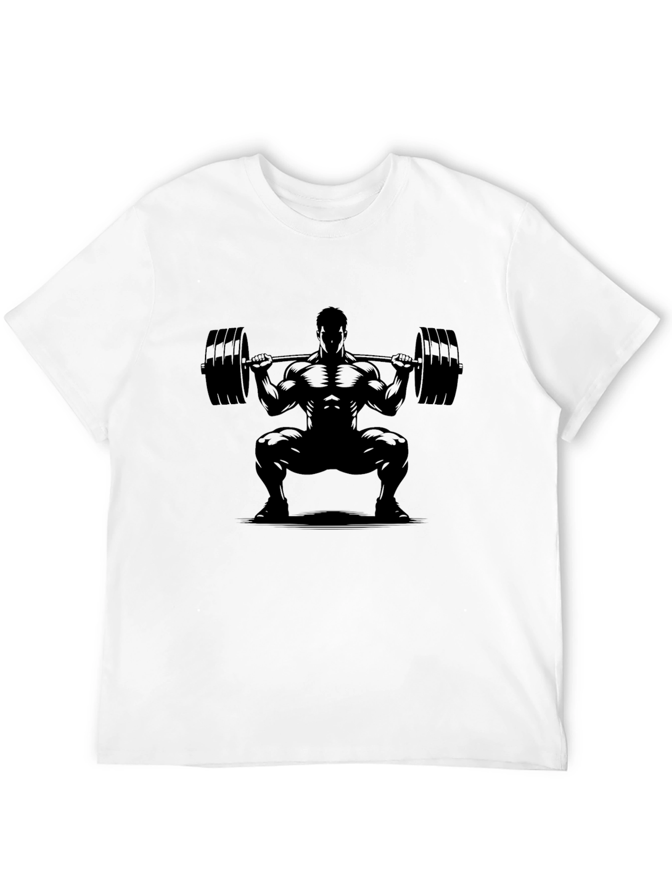 Weightlifting Squat Black T-Shirt