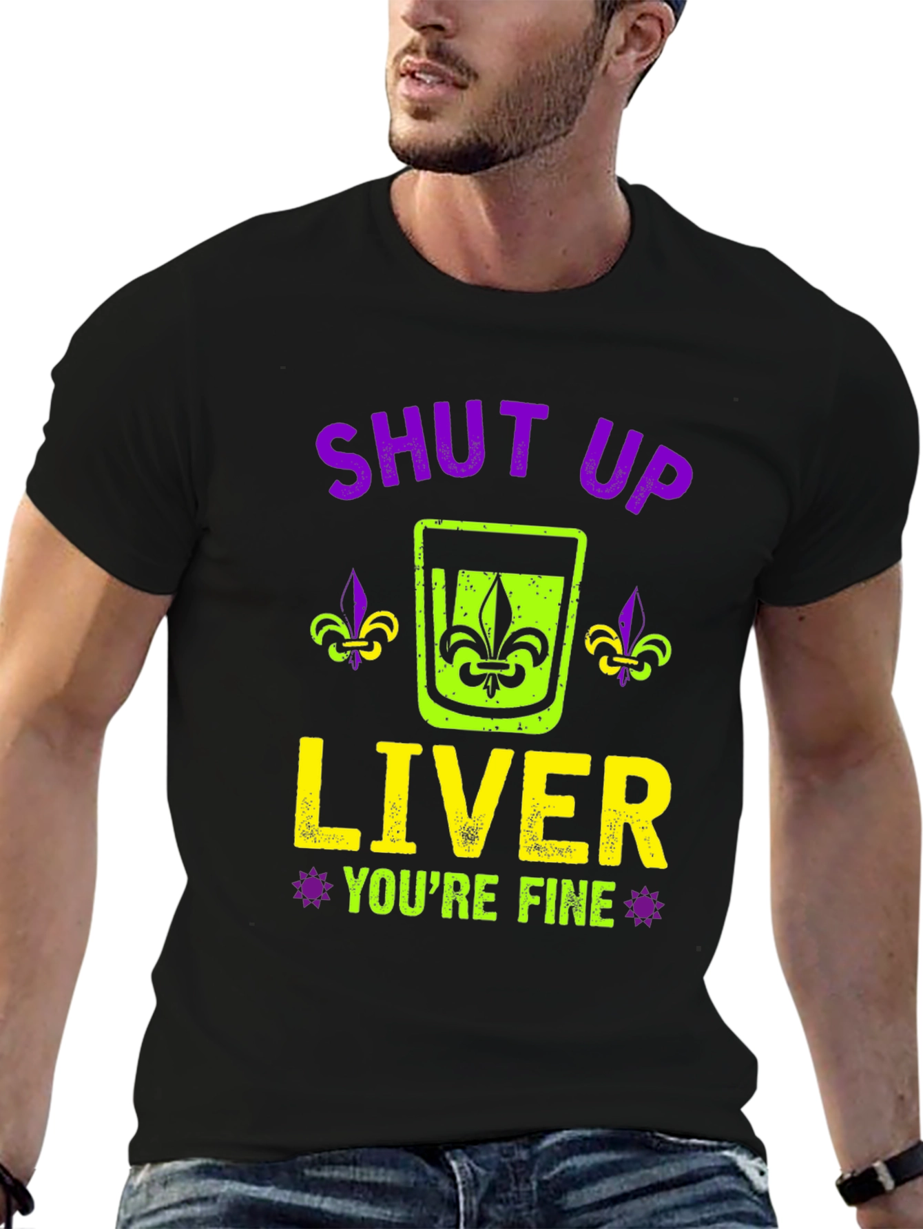 Shut Up Liver Graphic T-Shirt