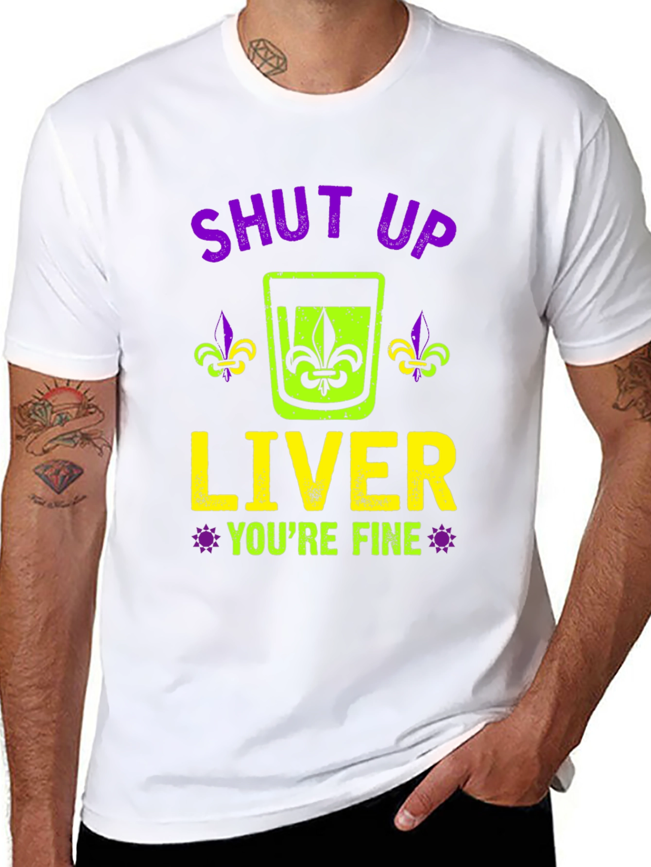 Shut Up Liver Graphic T-Shirt