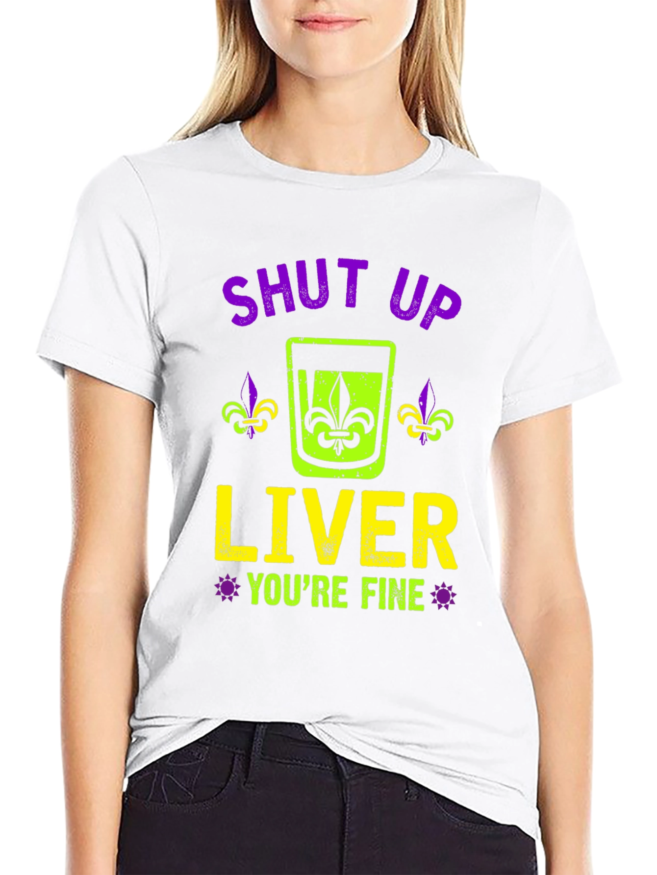 Shut Up Liver Graphic T-Shirt