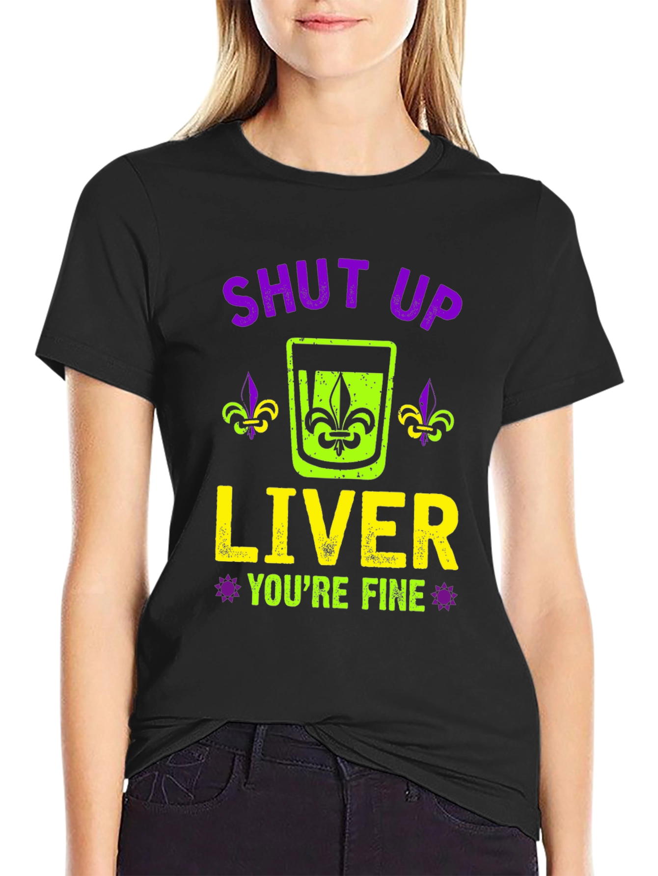 Shut Up Liver Graphic T-Shirt