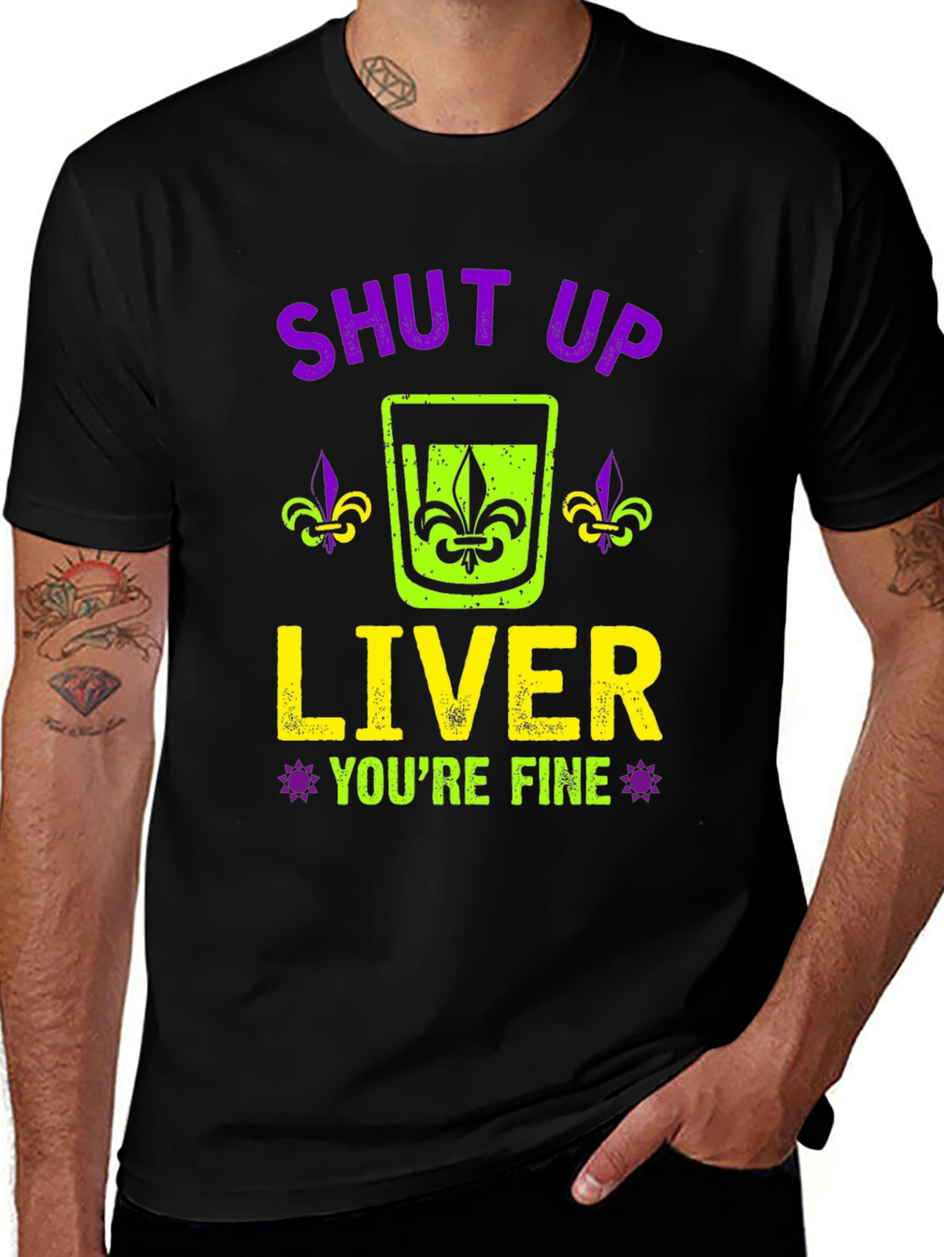 Shut Up Liver Graphic T-Shirt