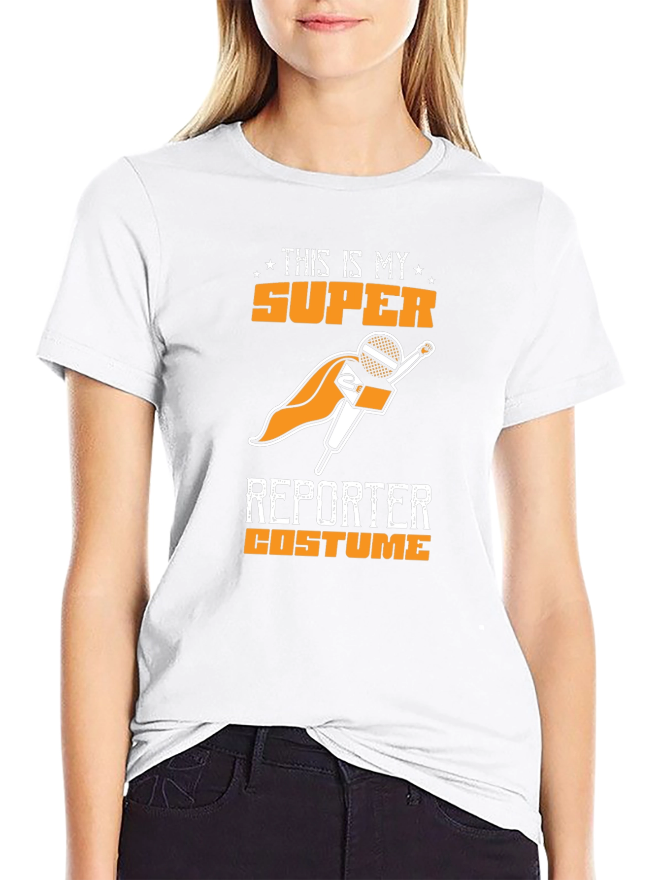 Super Reporter Costume T-Shirt - Funny Journalism Tee