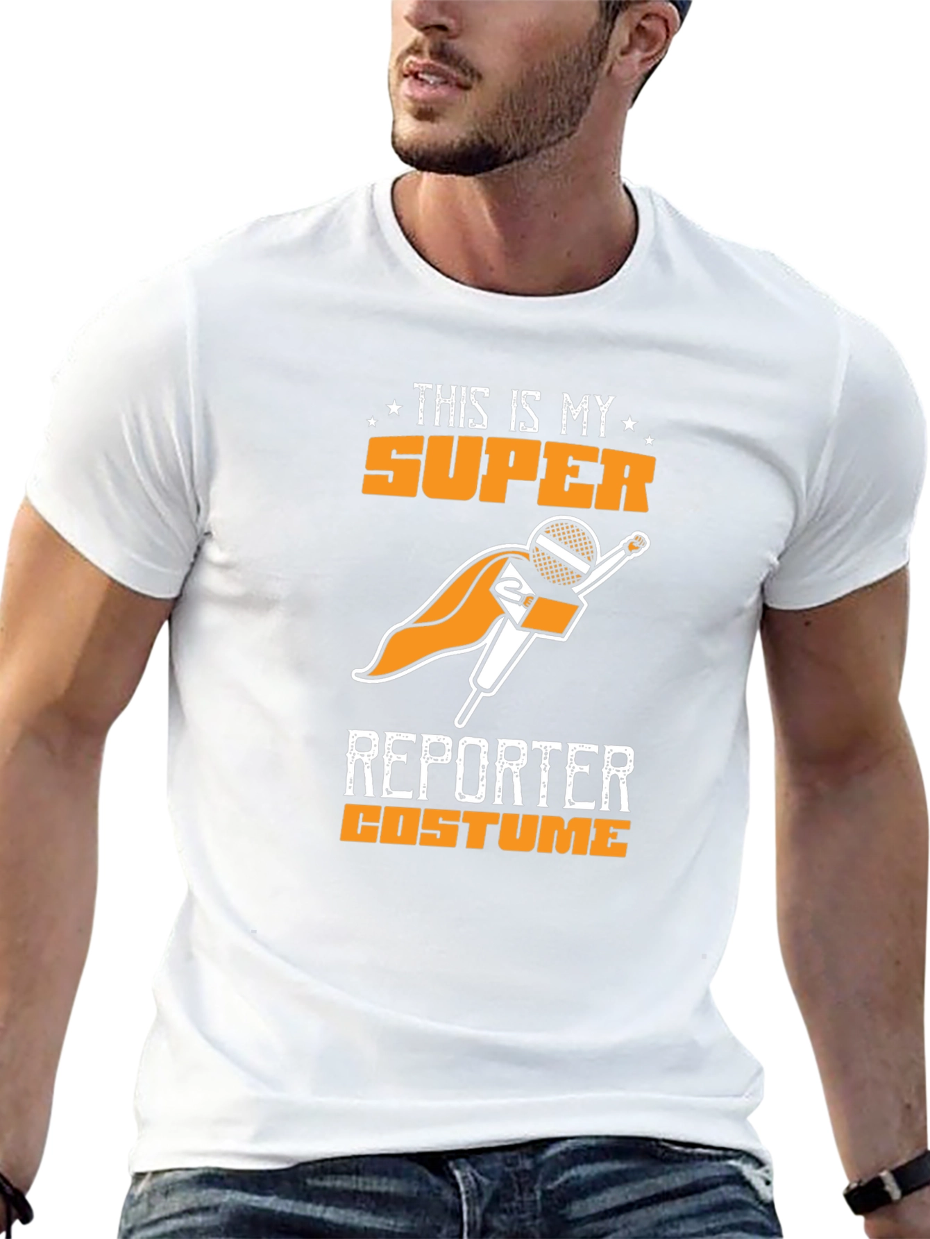 Super Reporter Costume T-Shirt - Funny Journalism Tee