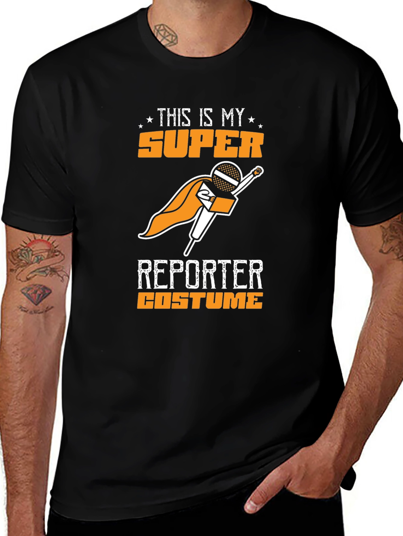 Super Reporter Costume T-Shirt - Funny Journalism Tee