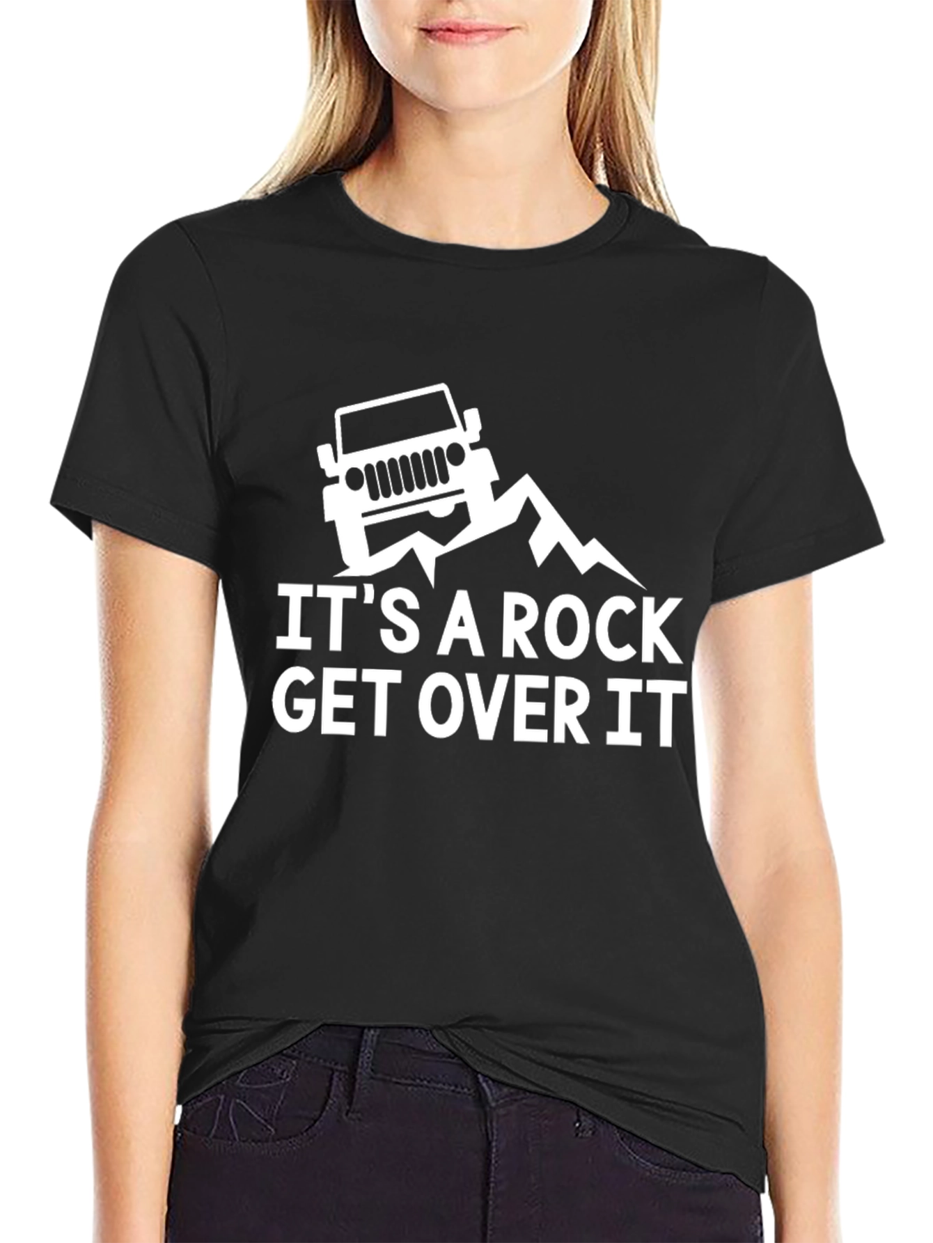 Its A Rock Get Over It Jeep T-Shirt