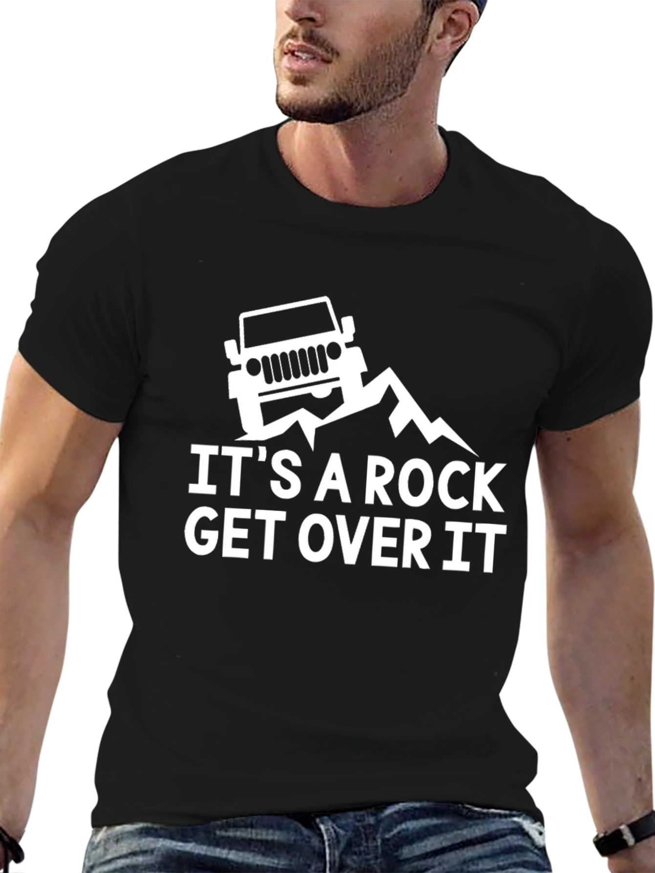 Its A Rock Get Over It Jeep T-Shirt