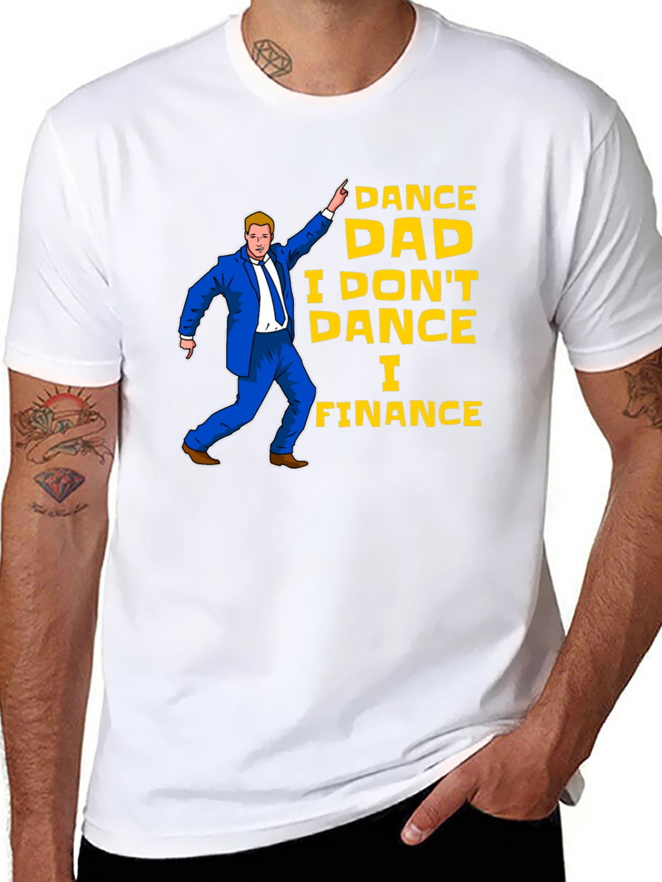 Dance Dad Finance Black T-Shirt