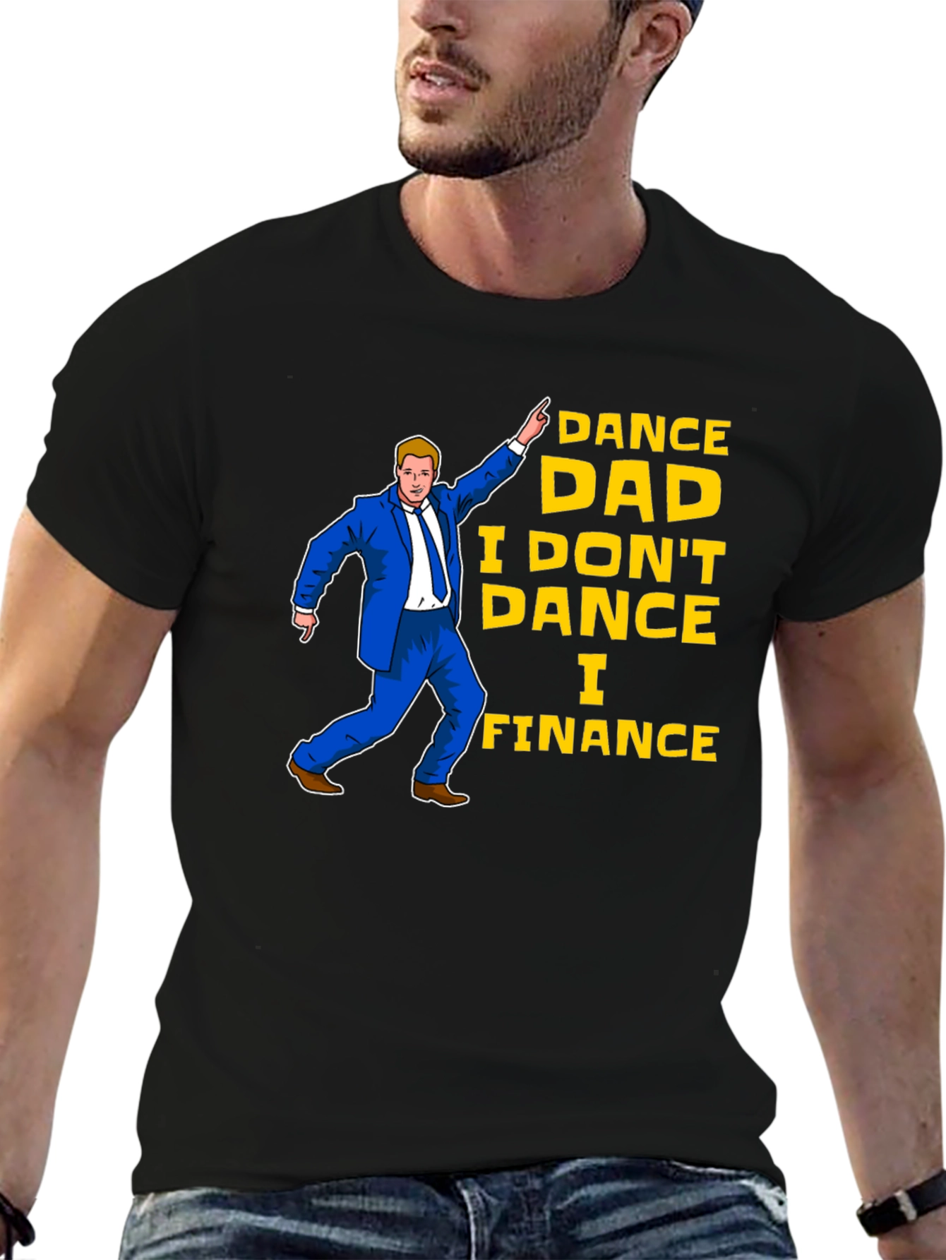 Dance Dad Finance Black T-Shirt