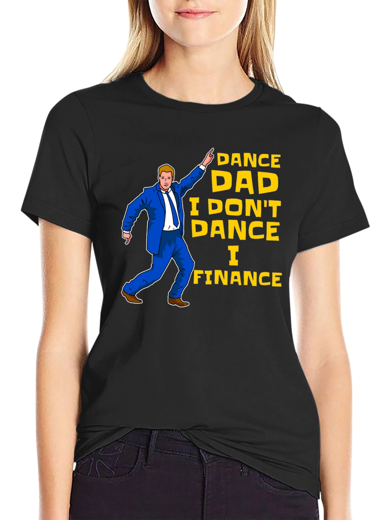 Dance Dad Finance Black T-Shirt