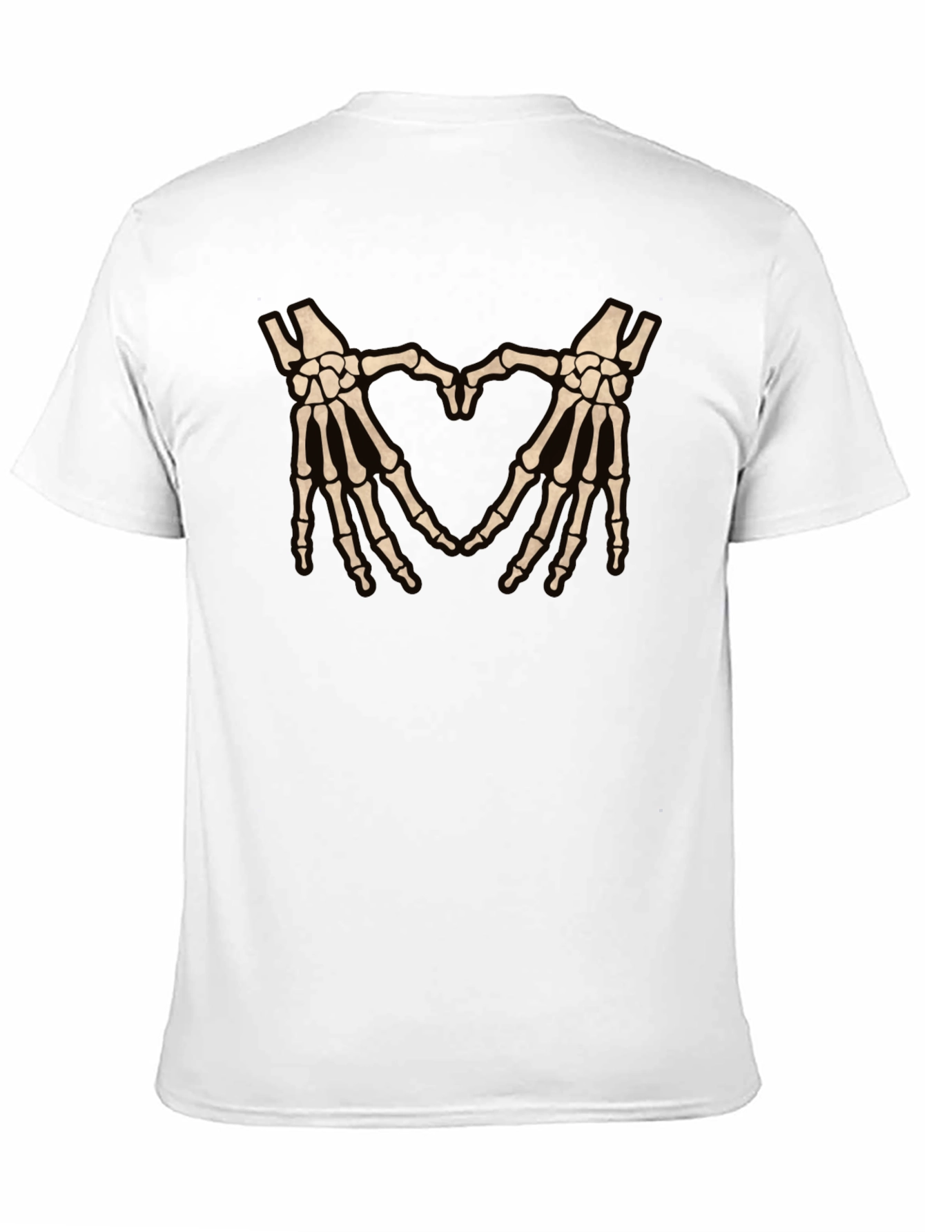 Skeleton Hands Heart Graphic T-Shirt