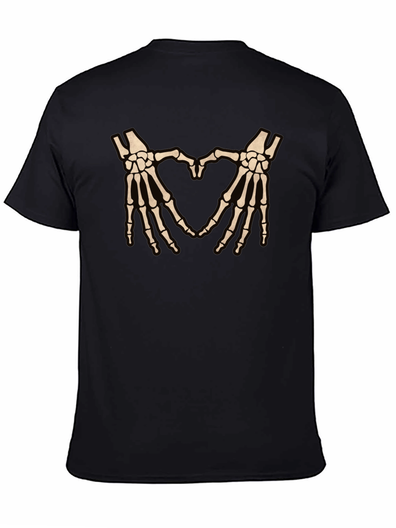 Skeleton Hands Heart Graphic T-Shirt