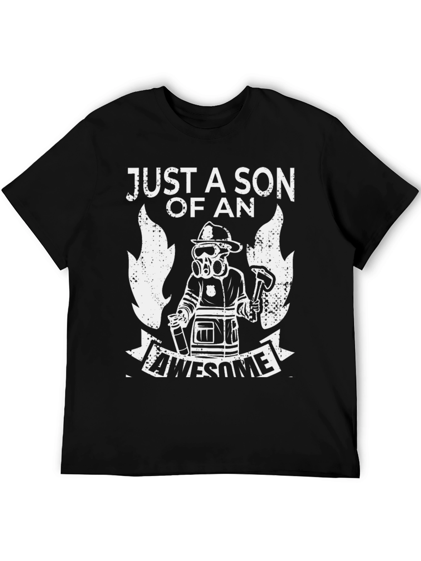 Firefighter Son T-Shirt Awesome Fireman Dad Gift