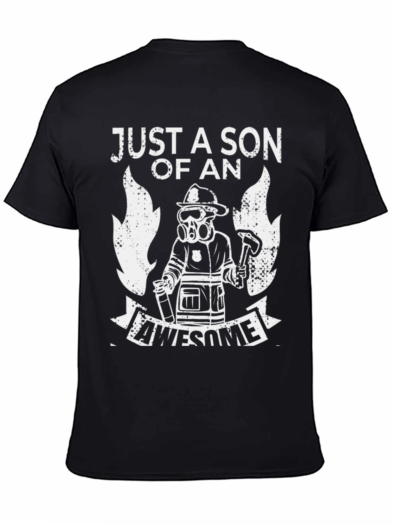Firefighter Son T-Shirt Awesome Fireman Dad Gift