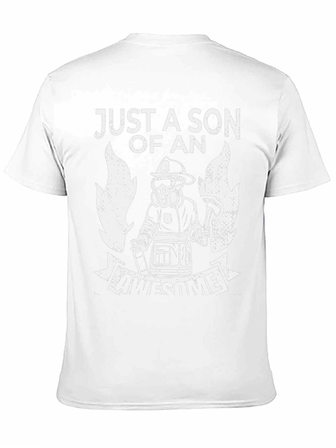 Firefighter Son T-Shirt Awesome Fireman Dad Gift