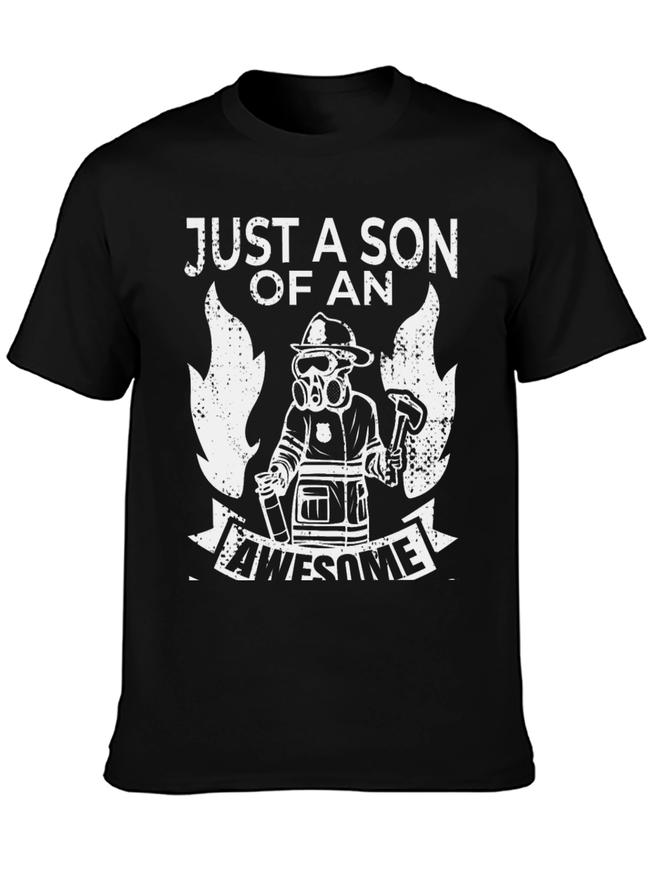 Firefighter Son T-Shirt Awesome Fireman Dad Gift
