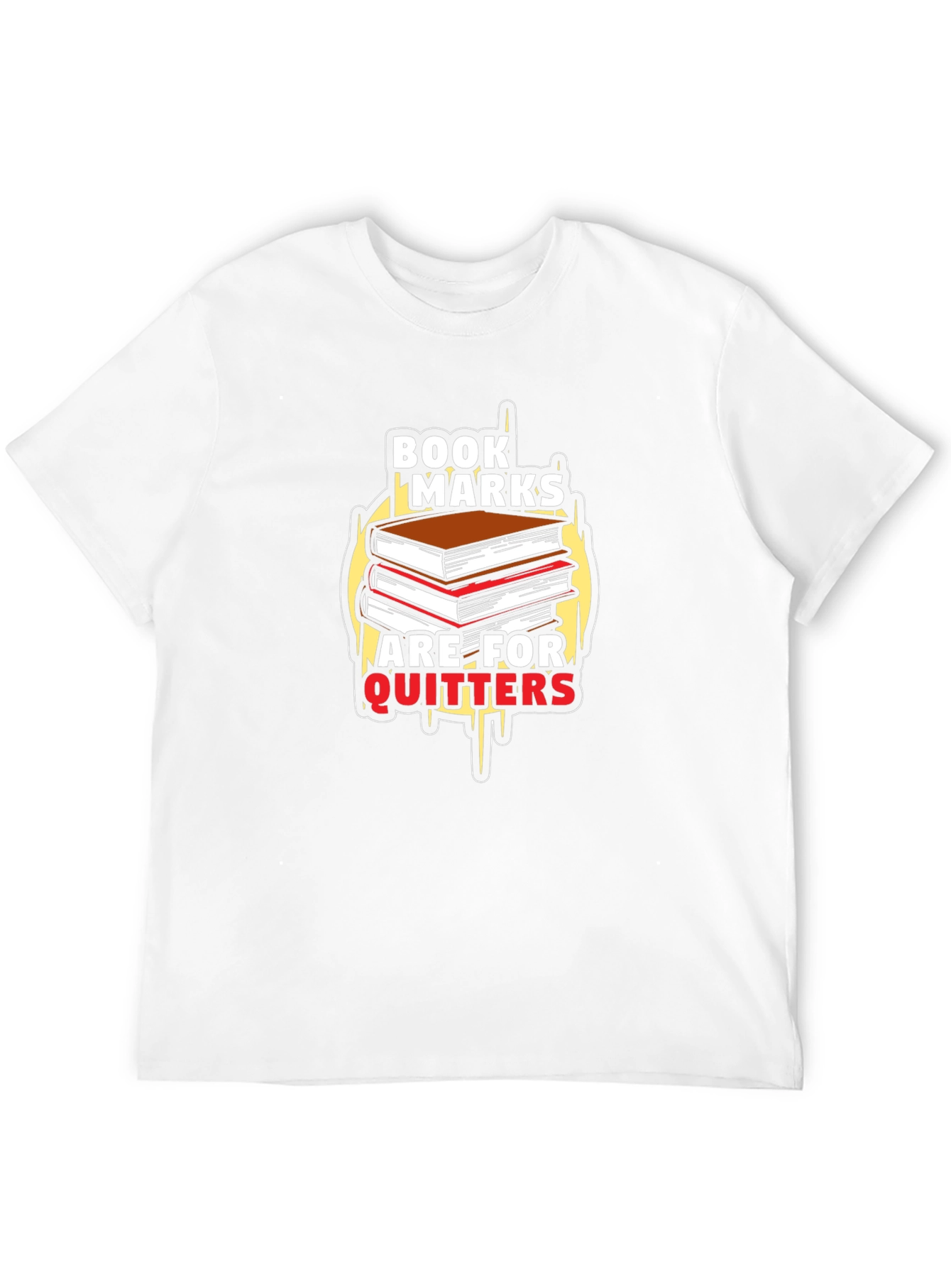 Bookmarks Are For Quitters Black T-Shirt