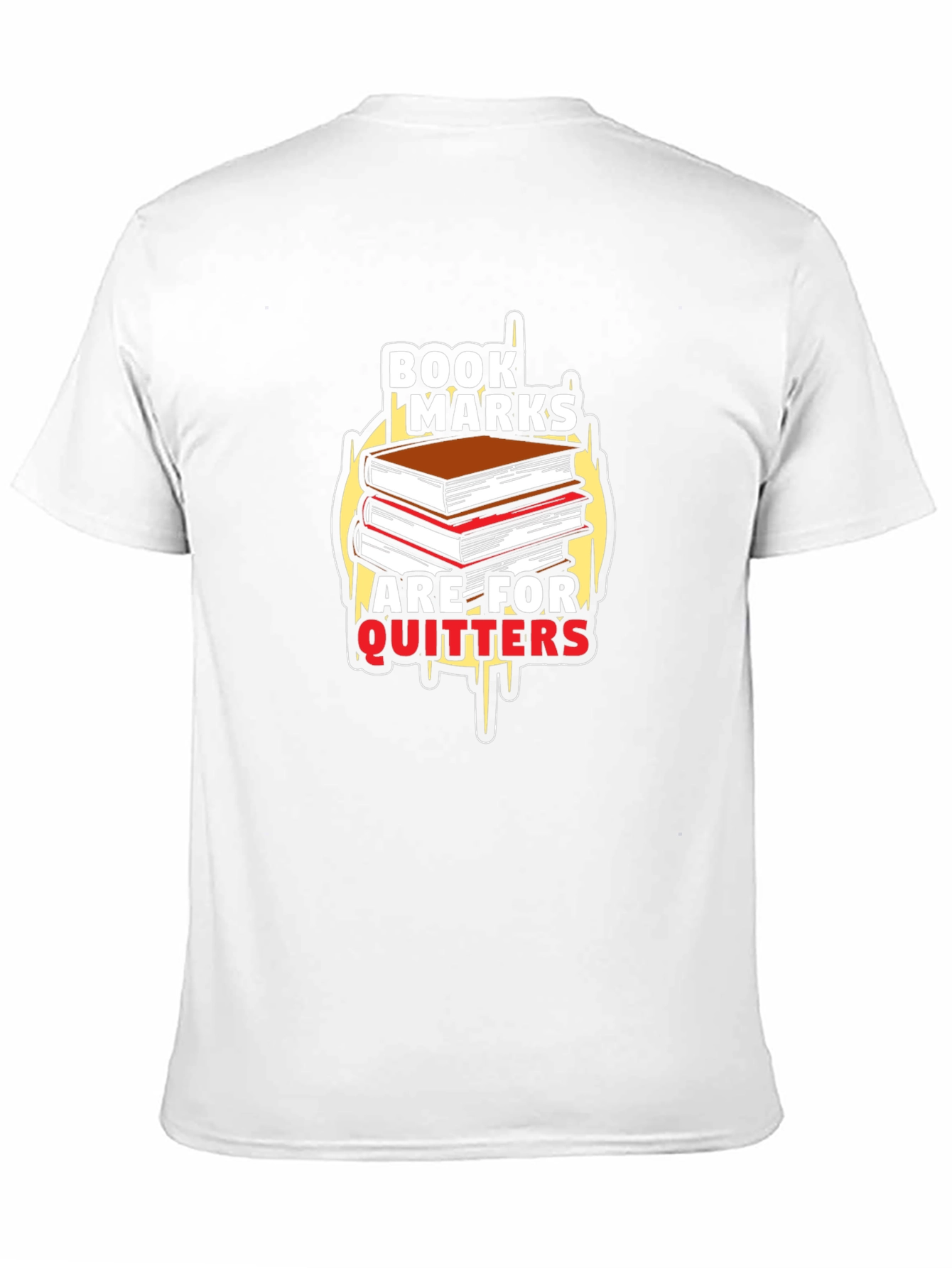 Bookmarks Are For Quitters Black T-Shirt