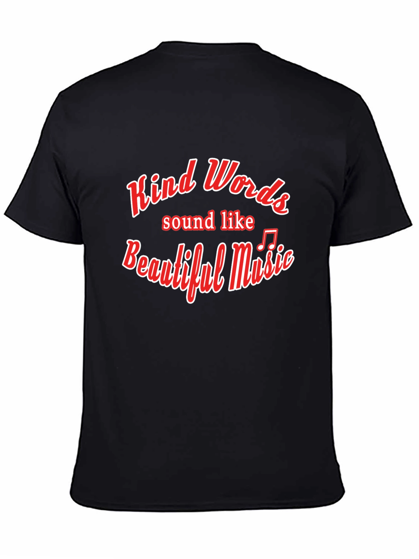 Kind Words Music T-Shirt - Black Crew Neck