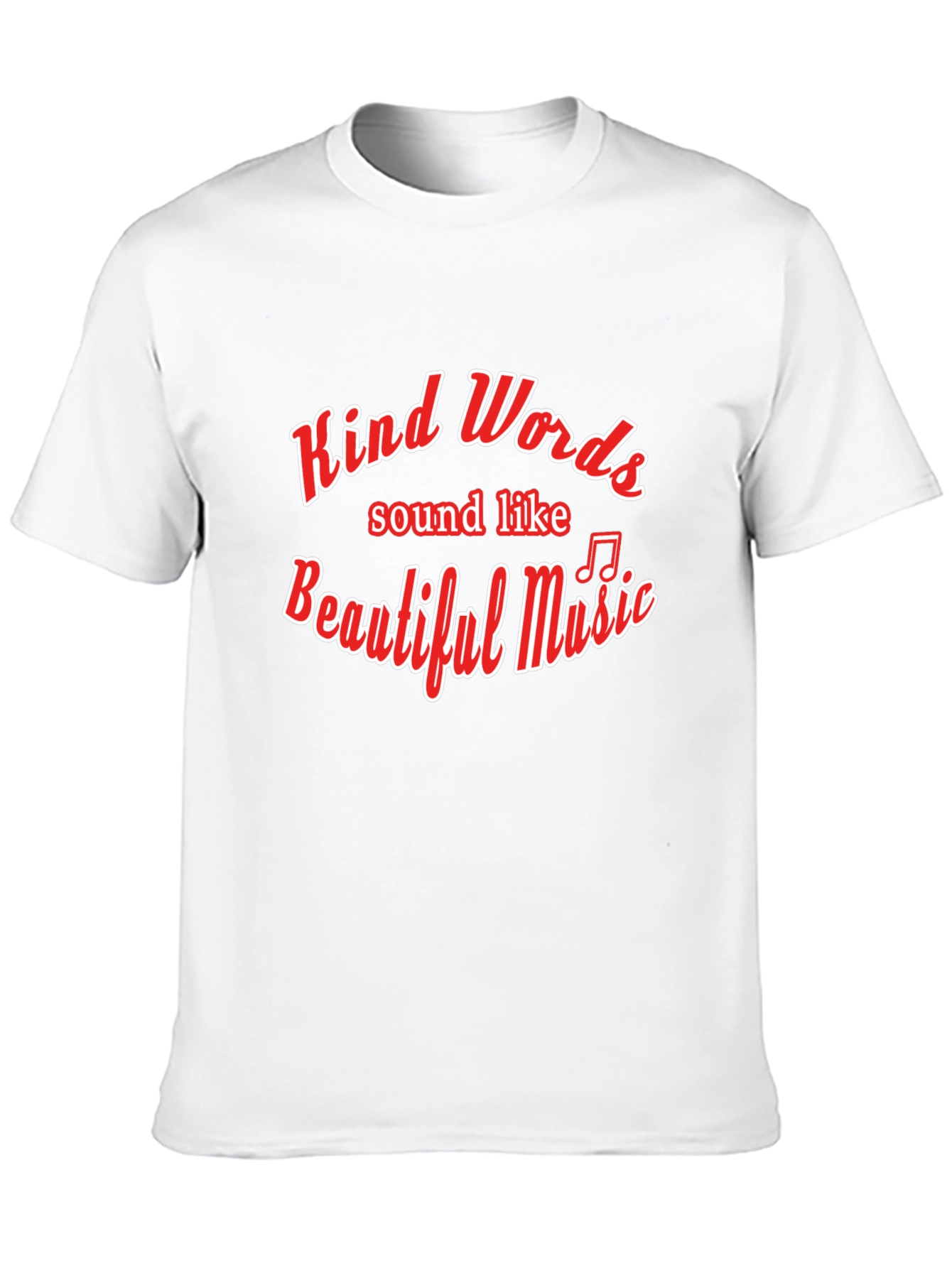 Kind Words Music T-Shirt - Black Crew Neck