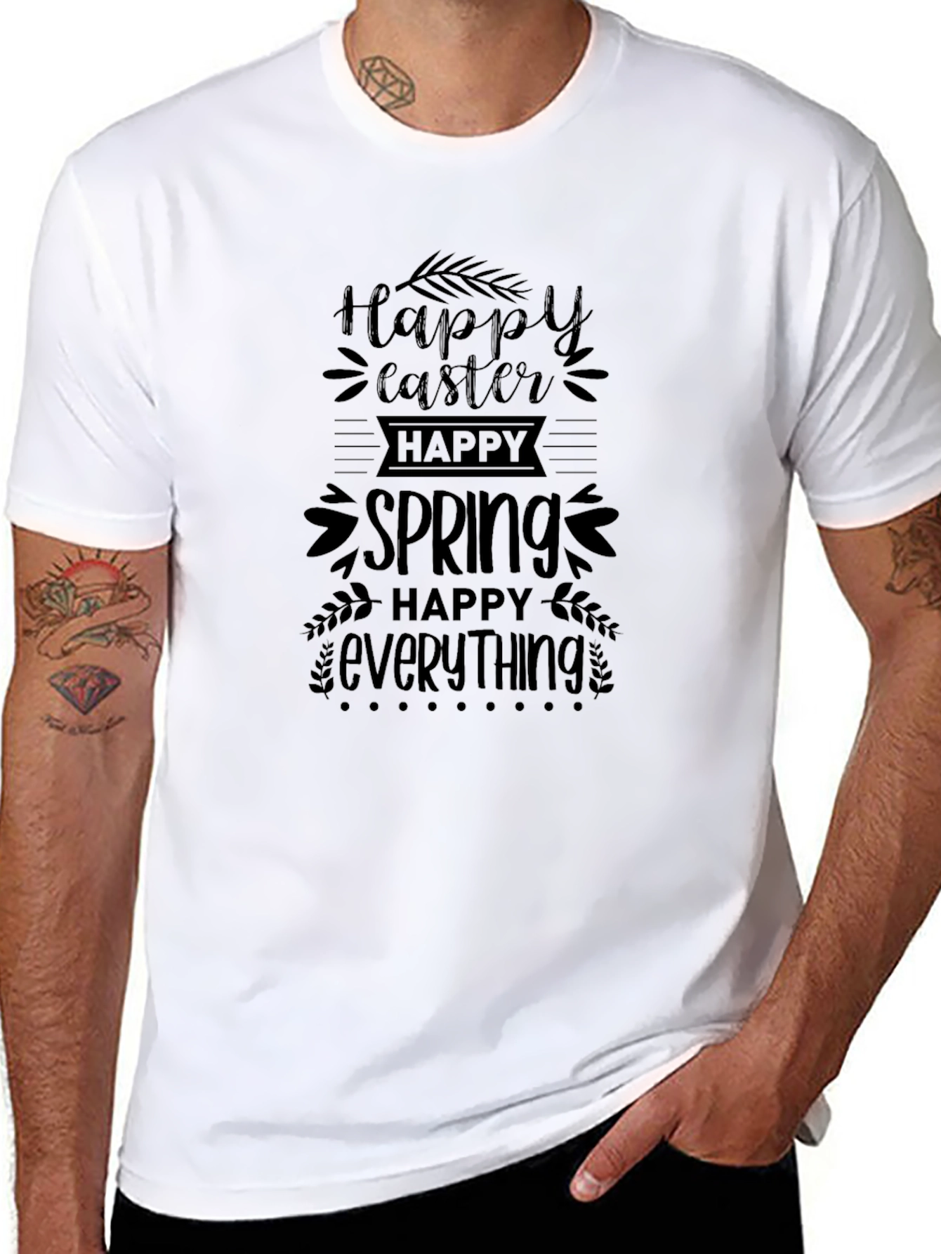 Happy Easter Spring Everything Graphic Tee
