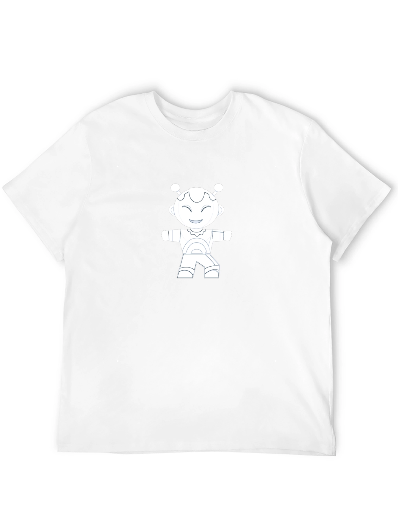 Robot Graphic Tee - Cool Black Shirt