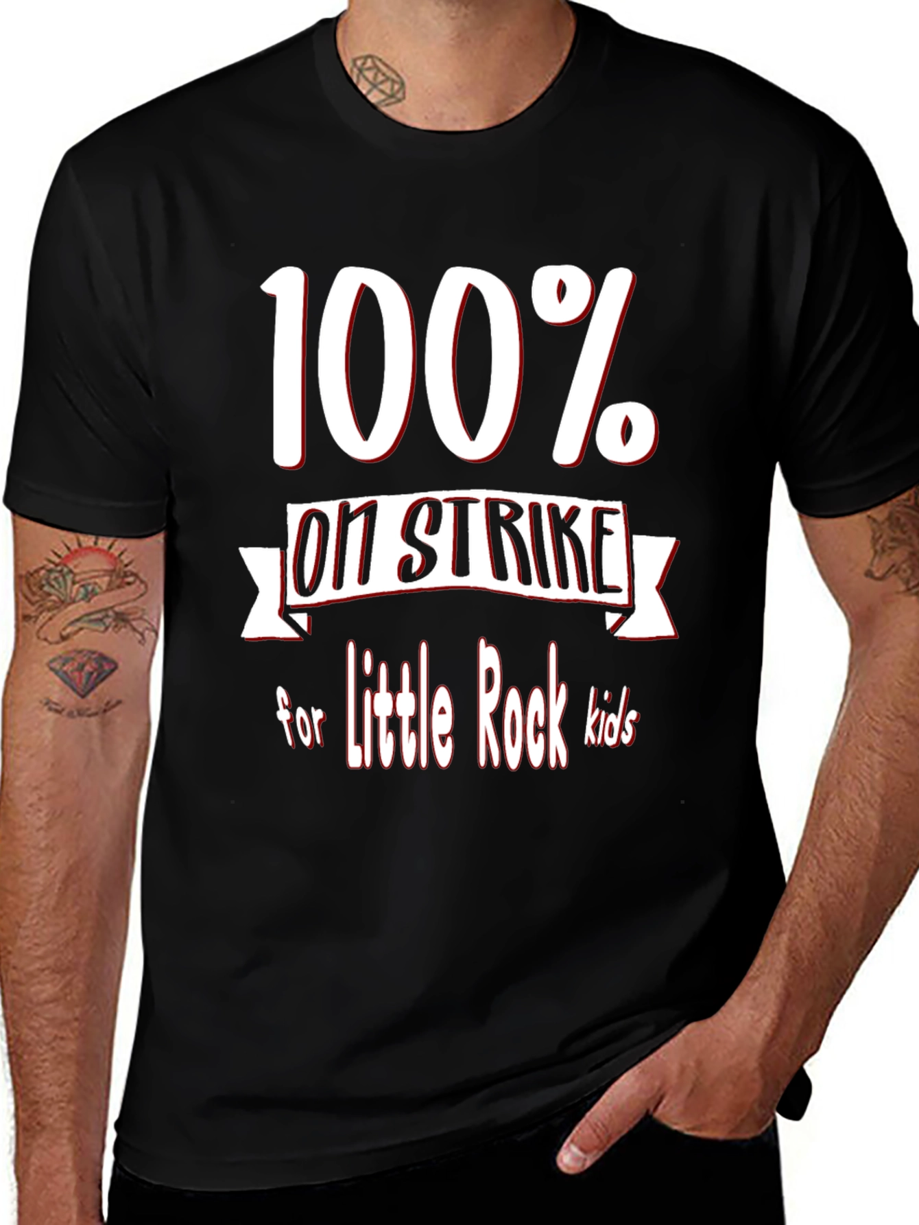 100% On Strike for Little Rock Kids T-Shirt