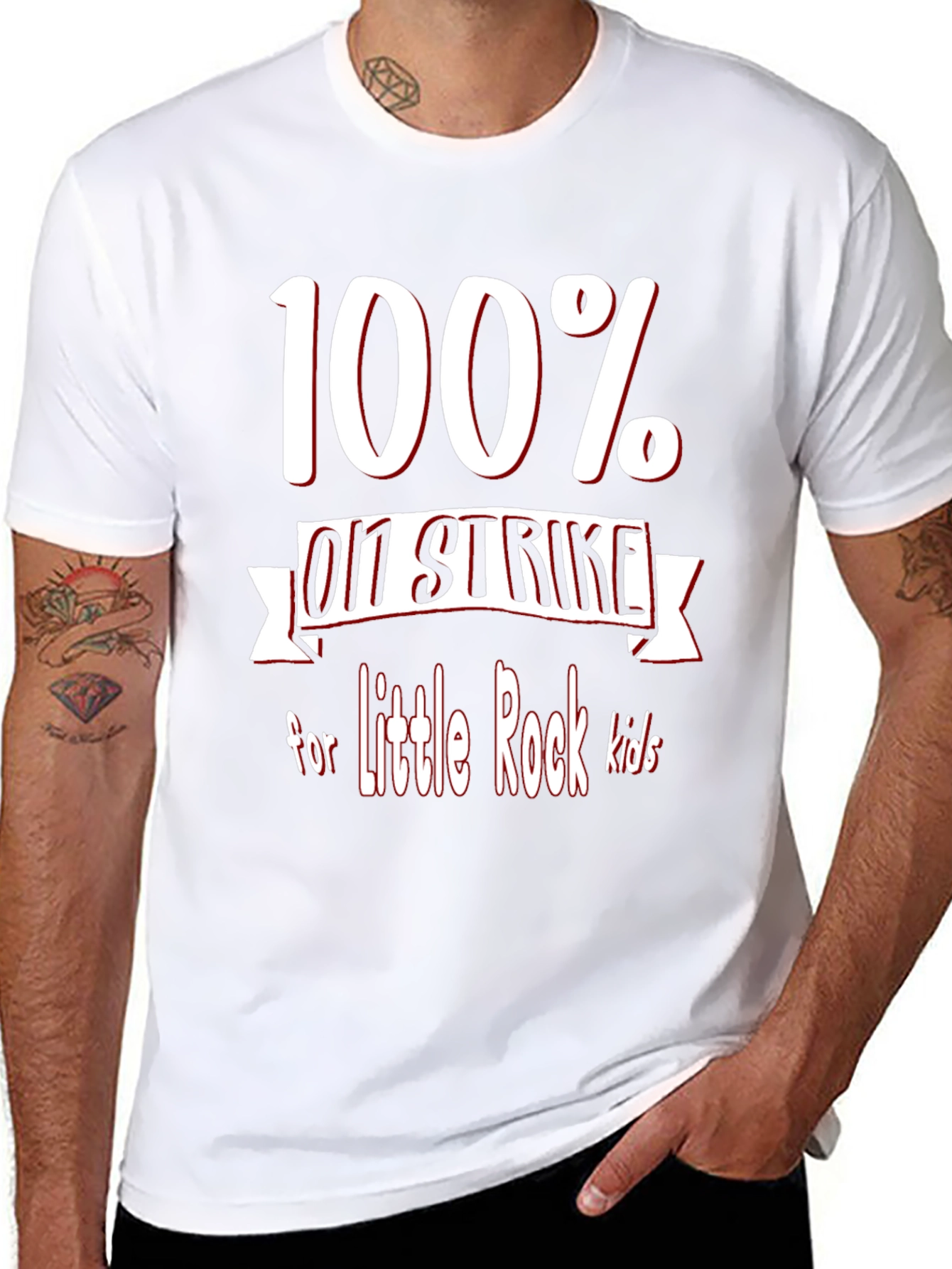100% On Strike for Little Rock Kids T-Shirt