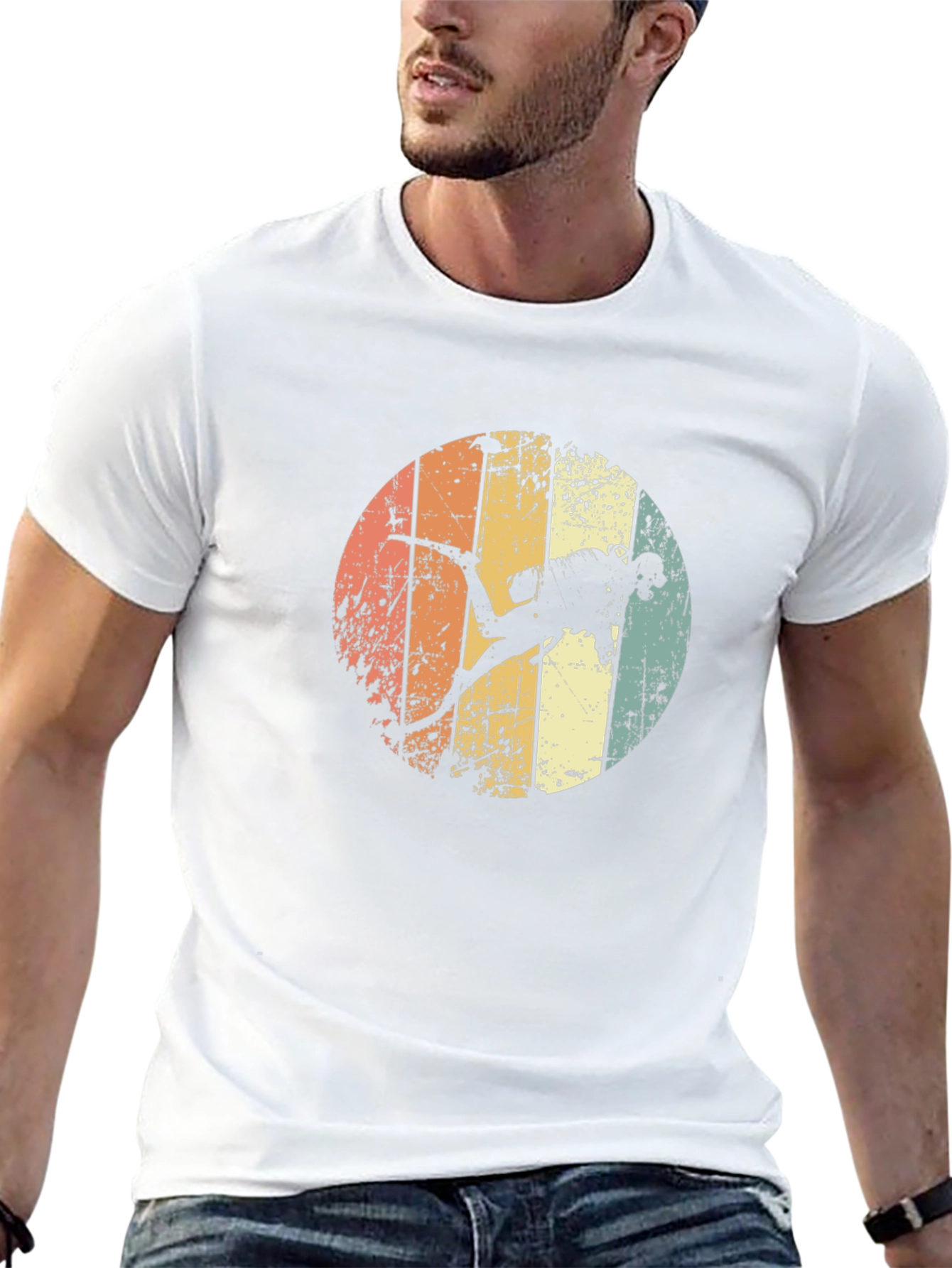Retro Scuba Diver Graphic Tee - Black Cotton