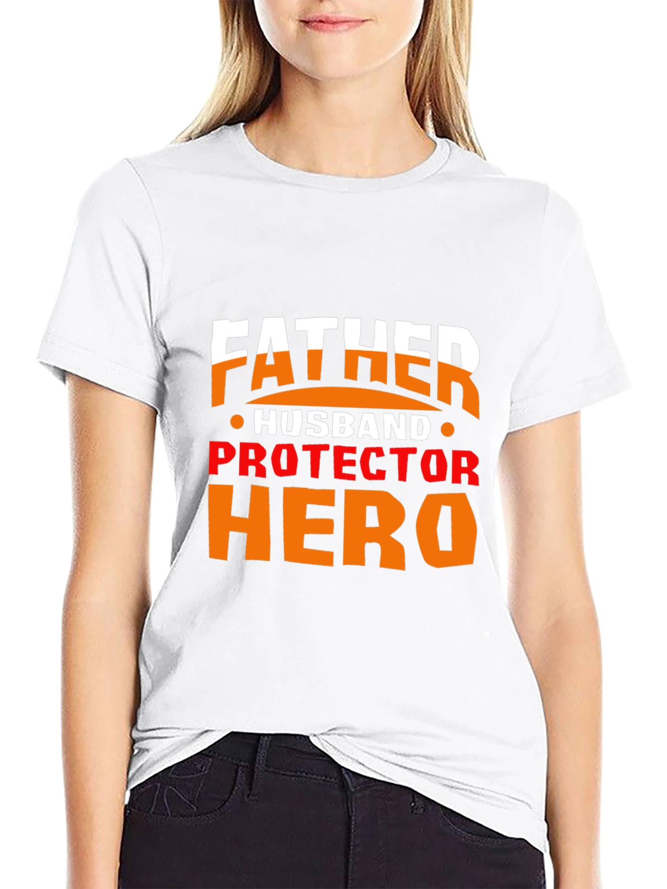Father Husband Protector Hero Graphic Tee