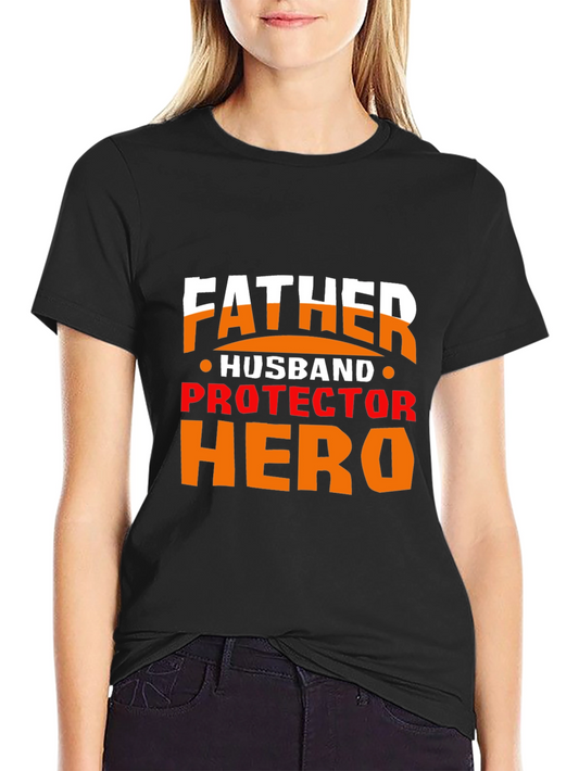 Father Husband Protector Hero Graphic Tee