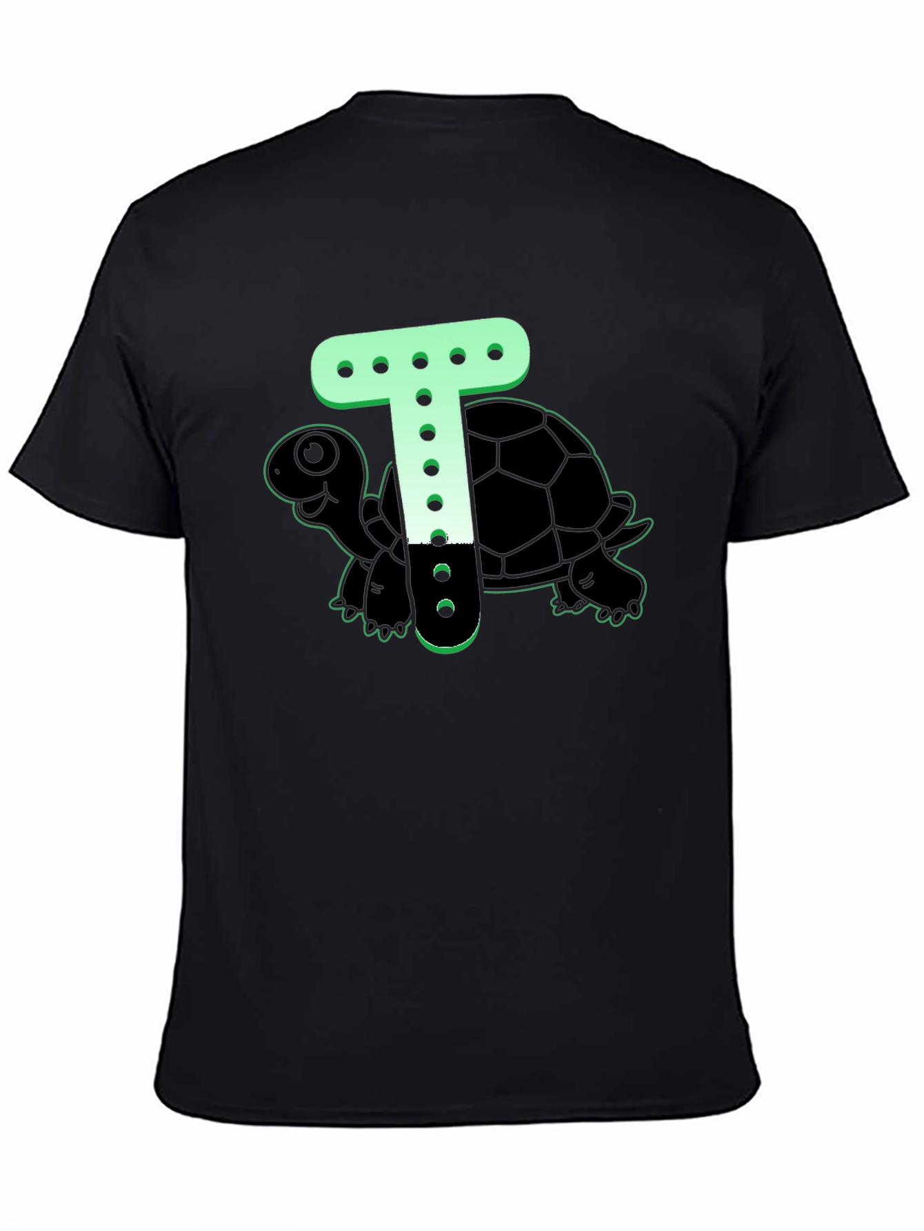 Turtle T-Shirt - Cartoon Letter Design