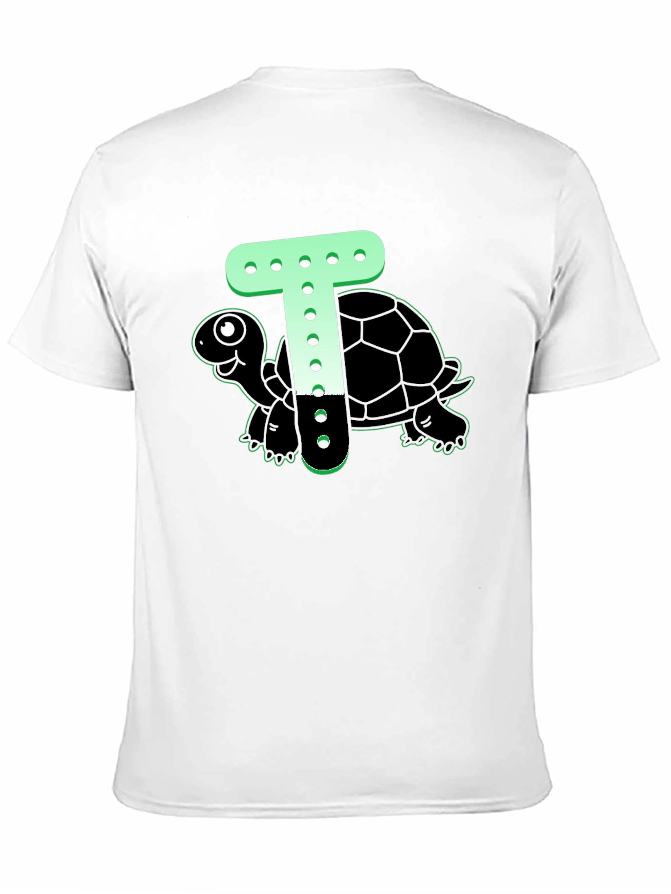 Turtle T-Shirt - Cartoon Letter Design