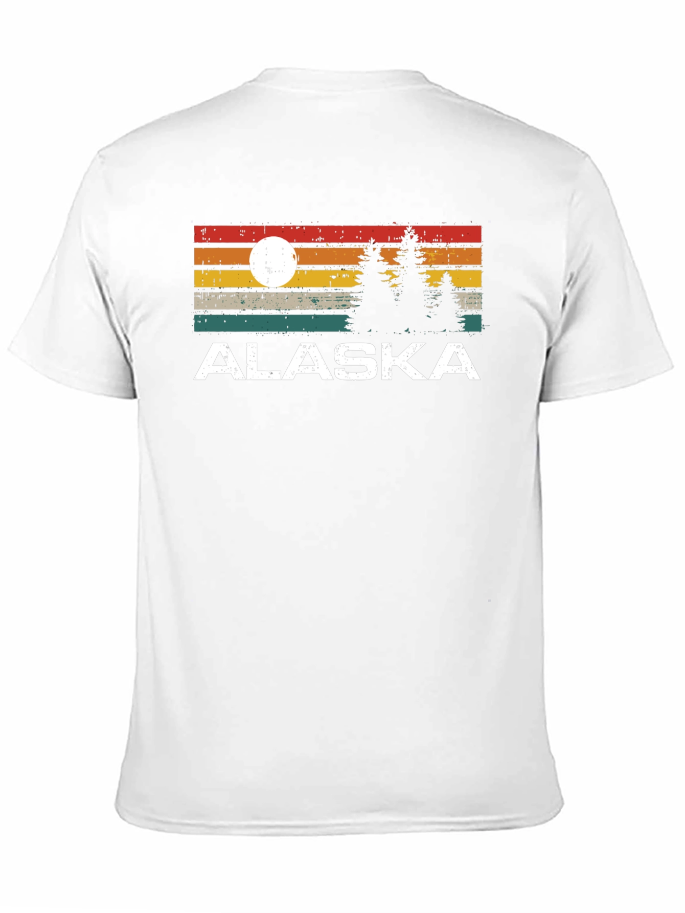 Alaska Graphic Tee Retro Style Black T-Shirt