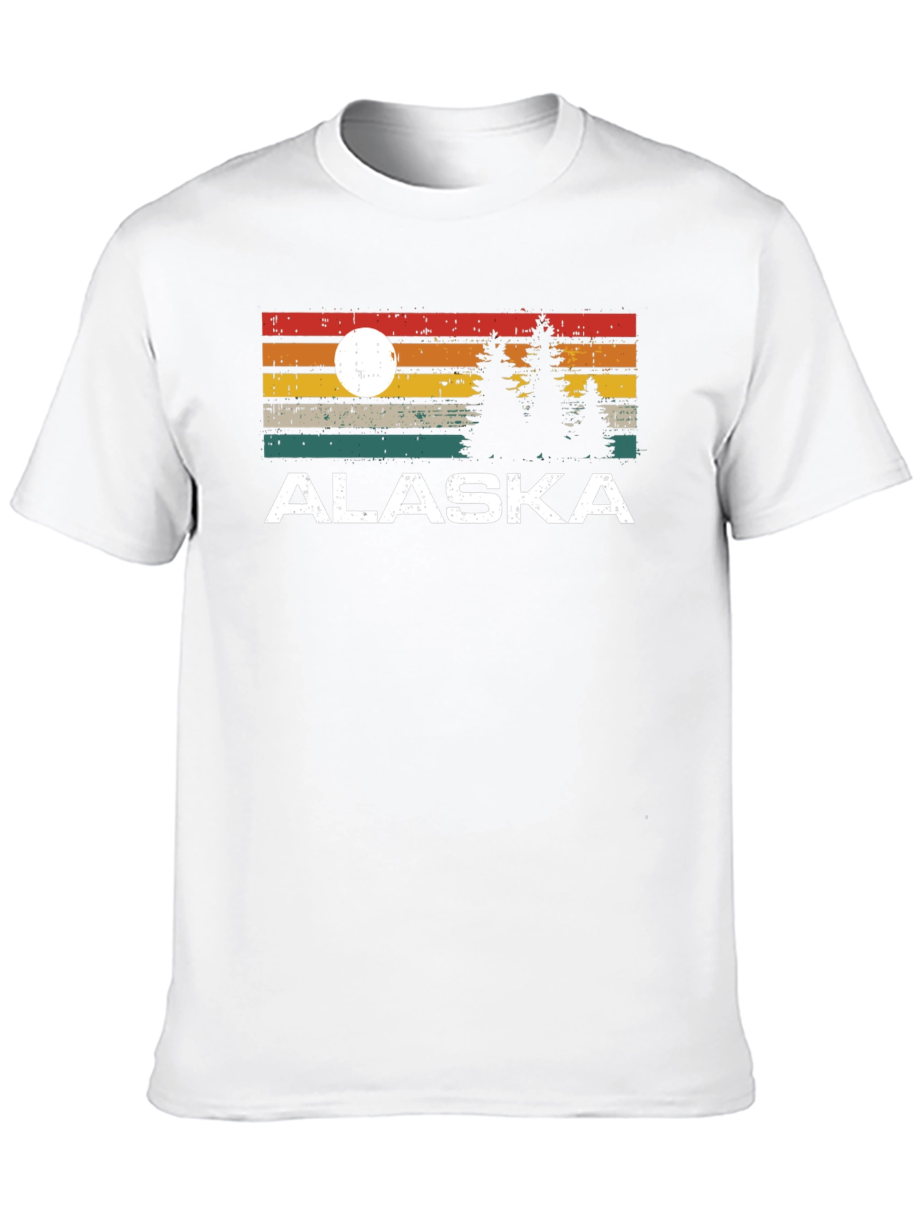 Alaska Graphic Tee Retro Style Black T-Shirt