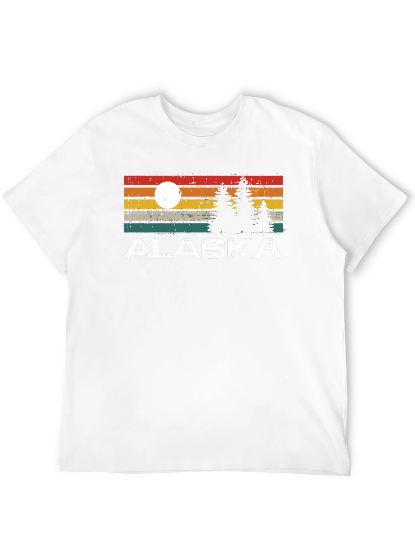 Alaska Graphic Tee Retro Style Black T-Shirt